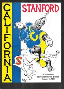 CALIFORNIA-STANFORD 1968 PROGRAM-THE BIG GAME- INCLUDESJIM PLUNKETT PHOTO - Picture 1 of 3