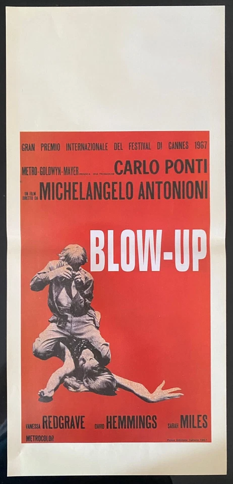 LOCANDINA RISTAMPA BLOW UP MICHELANGELO ANTONIONI DAVID HEMMINGS CULT - Bild 1 von 1