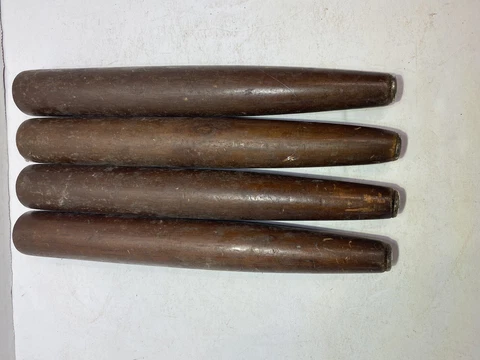 Vintage Set Of 4 Mid Century MCM 10” Wood Furniture Legs Cover