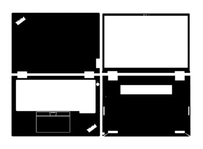 Carbon Sticker Skin Decal Cover for Lenovo ThinkPad X13 Yoga Gen2 Gen3 2021-2022 - Image 1 of 4