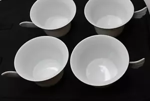 Rosenthal Studio-Line Mythos Wunderlich Single Winged White Coffee Cups Lot of 4 - Picture 1 of 3