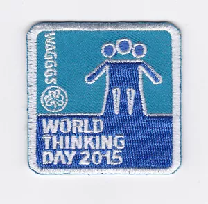 GIRL SCOUTS (GUIDES)(GG) OF TAIWAN - WORLD THINKING DAY 2015 SCOUT PATCH - Picture 1 of 1