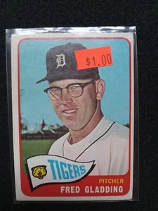 1965 Topps Baseball card #37 FRED GLADDING Tigers EX+ - Picture 1 of 3