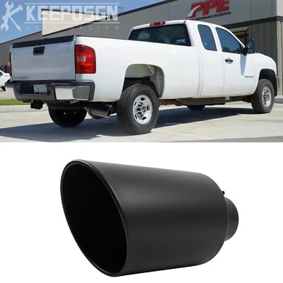 Punta de escape de 4" a 8" para Chevy Silverado 2500HD 3500HD 2007-2019 6,6 L Duramax Foto 1 de 4