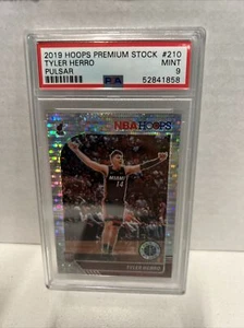 2019/20 Hoops Premium Stock PULSAR PRIZM Tyler Herro Rookie #210 PSA 9 Rc D3 - Picture 1 of 3