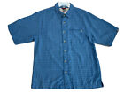 The North Face Men’s Small Short Sleeve Hiking Button Up Shirt Zip Pocket