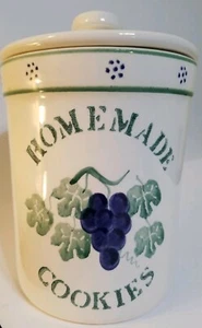 Crock Shop Santa Ana California Co "Homemade Cookies" Grape Motif Vintage EUC - Picture 1 of 6