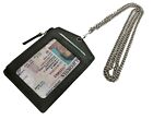 Porte-carte de blocage RFID personnel chaîne col en métal cordon premium