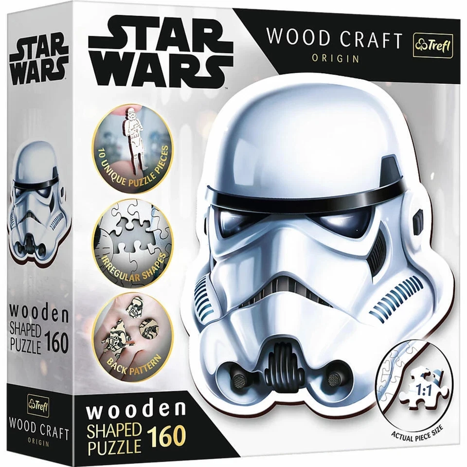 Trefl Holz Puzzle Star Wars - Stormtrooper Helm, 160 Teile, 20188 - New Sealed - image 1 of 1