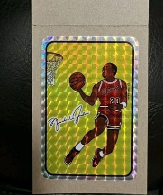 1986 年迈克尔·乔丹棱镜珠宝 RC #7 状况完好罕见贴纸! — 第 1/4 张图片