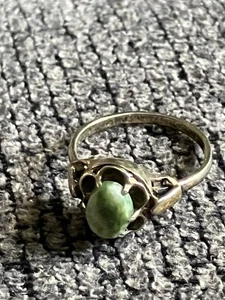 Sterling Silber Ring mit einem polierten Stein Gr. 7 - Bild 1 von 5