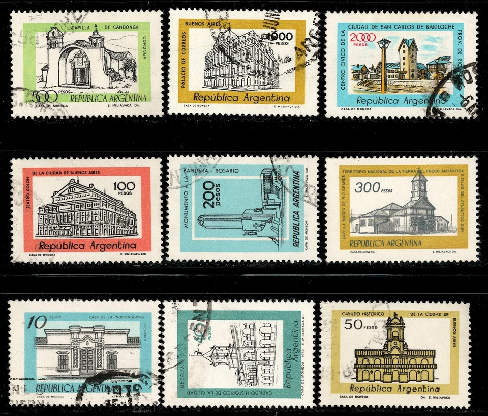 Argentina Sc #1161+ Edificios (juego corto) más USADOS Foto 1 de 1