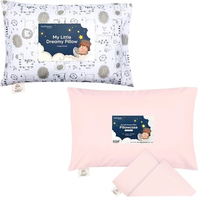 KeaBabies Toddler Pillow with Pillowcase and Natural Tan  - Image 1 of 4