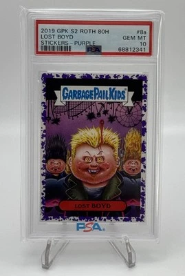 Garbage Pail Kids 2019 REVENGE HORROR-IBLE #8a LOST BOYD Purple PSA 10 Gem Mint - Image 1 of 3