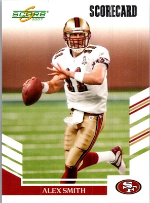 2007 Score #120 Alex Smith Scorecard #/750 - Image 1 of 2
