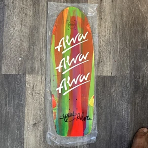 Alva Skateboard Tri-Logo Pig Signed Rare - Picture 1 of 11