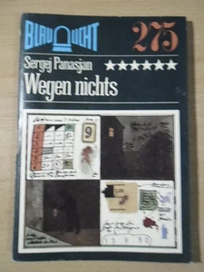 BLAULICHT Nr. 275 Sergej Panasjan Wegen nichts DDR Krimi - Picture 1 of 1