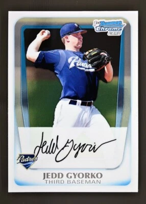 2011 Bowman Chrome #BCP83 Jedd Gyorko 1st Bowman San Diego Padres - Image 1 of 2