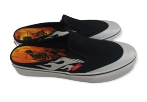 Vans Classic Slip-On Mule ASAP Worldwide Black Flame White Men's 7 - Picture 1 of 7
