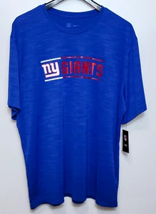 NWT XXL Nike Dri-Fit NY Giants 'NY Giants Football' T-Shirt - Big Blue Colorway - Picture 1 of 18
