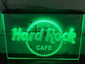 Hard Rock Café Beer Pub Cave Club Home Bar LED Neon Light Sign - Picture 1 of 19