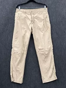 Polo Ralph Lauren Suffield Mens W34 L30 Chino Pants Beige Twill Straight Zip Fly - Picture 1 of 20