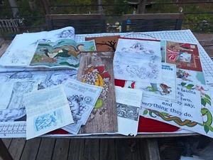 Tri Chem Picture to Paint-Lot of 10 Pictures-Felt Velvet Some Painted - Picture 1 of 22