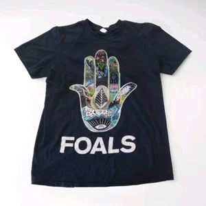 Foals 2016 World Tour T Shirt Mens Size M Indie Rock Hand Design - Foto 1 di 5