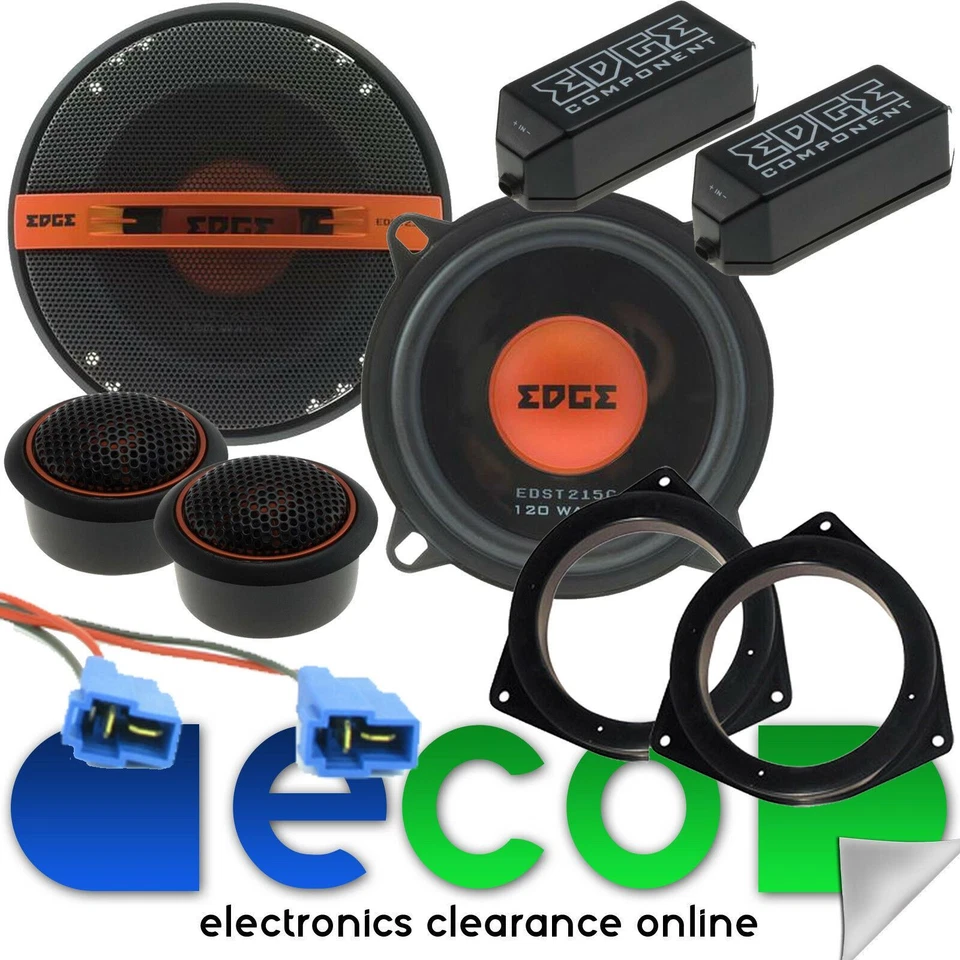 To Fit Subaru Impreza 1993-07 EDGE 13cm 5.25" 240W Front Door Car Speakers PAIR - Image 1 of 1