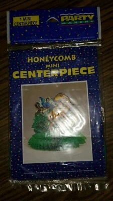 Honeycomb Amscan Centerpiece Mini Dinosaur Birthday Party Table Decoration Boys  - Image 1 of 2