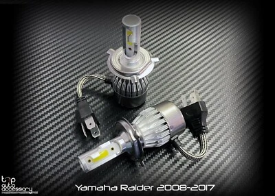 Kit de lâmpadas de faróis LED H4 Hyper HID para Yamaha Raider S SCL 2008-2017 - Imagem 1 de 3