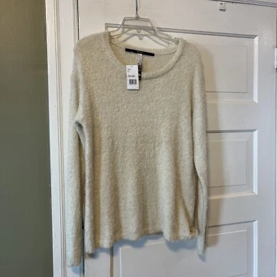 SUÉTER JERSEY MANGA LARGA MARFIL CÁLIDO SUPER SUAVE KENSIE Talla M NUEVO CON ETIQUETAS Foto 1 de 4