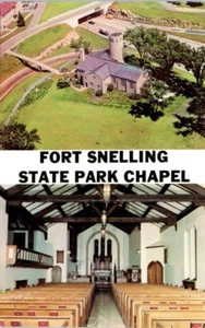 Minnesota Postcard Fort Snelling State Park Chapel Minnesota's Minn MN Aerial - Picture 1 of 2