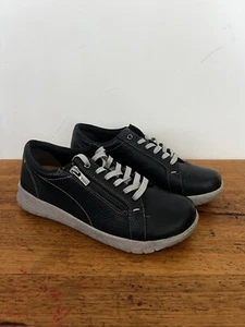 💥 ZIERA Dark Lace Up Loafers Sneakers Walking Shoes 39 8 - Picture 1 of 6
