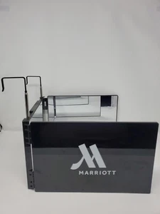 RARE! Marriot Hotel 3 Way 360 Trifold Black Mirror 12x8" with Height Adjustable - Picture 1 of 7