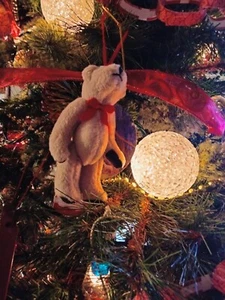 3 Furry Bear Ornaments to Hang on Your Tree - Picture 1 of 5