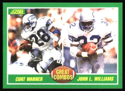 1989 Score Curt Warner / John Williams Combos #278 Seahawks - Image 1 of 2