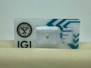 DIAMANT 0.60ct Brillant SI2 Getönt (S-T) IGI Zertifikat - Bild 1 von 2