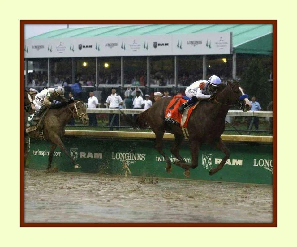 11x14 Mate Justify gana 2018 Kentucky Derby Mike Smith 8X10 Impresión Fotográfica Vuelo Foto 1 de 1