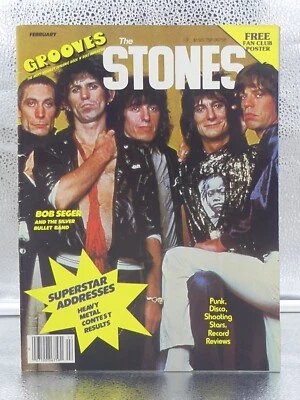 Grooves The Stones Magazine Feb 1978 Jan 1979 Rolling Bob Segar ABBA Mick Jagger - Image 1 of 4
