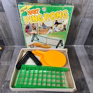Vtg 1982 Official Nerf Ping Pong Complete in Original Box NO BALLS - Picture 1 of 9