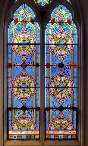 BEAUTIFUL VICTORIAN - GOTHIC STAINED GLASS WINDOWS FROM A CLOSED CHURCH -HCM5,6 Cover
