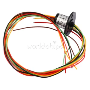 1-100x 12.5mm 6 Wires Circuits Capsule Slip Ring 240V 300Rpm For Monitor Robotic - Picture 1 of 13