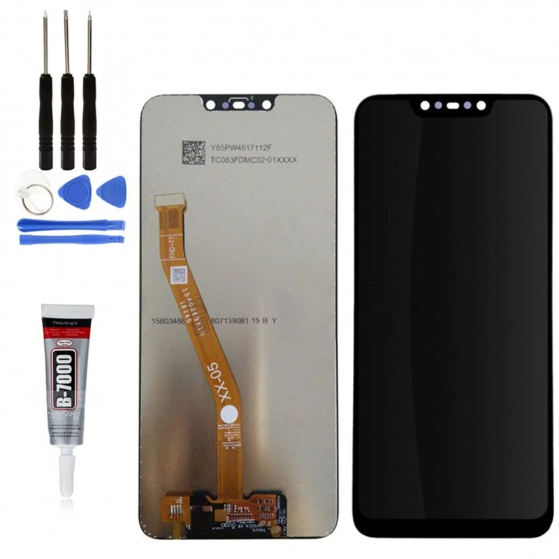 CINQ TEQ Ecran LCD Remplacement pour Huawei MATE 20 LITE Noir SNE-LX1 + Outils + Colle