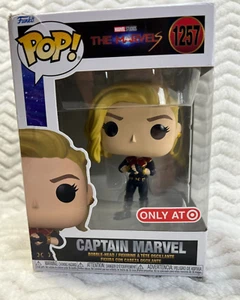 Funko POP! Vinyl: The Marvels Captain Marvel Wackelkopf 1257 Target Exclusive - Bild 1 von 9