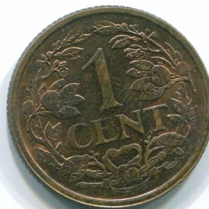 1 CENT 1968 NETHERLANDS ANTILLES Bronze Fish Colonial Coin #S10811C - Picture 1 of 3
