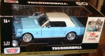 1964 FORD MUSTANG CAR - THUNDERBALL - JAMES BOND  007 -  1:24   LARGE SCALE - Image 1 of 4