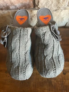Rocketdog Grow Cozy Gray Sweater Knit Clogs Heels Size 9 - Picture 1 of 6