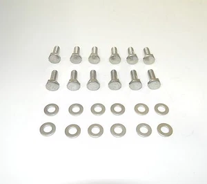 Small Block Ford 351W Stainless Steel Hex Bolts for Steel Valve Covers NEW - Bild 1 von 1