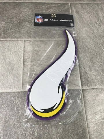 NFL Minnesota Vikings 3D Foam Logo Magnet Officially Licensed Cover